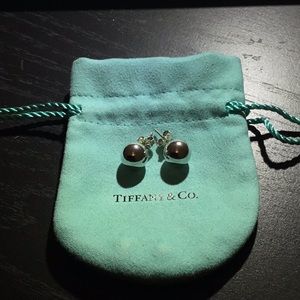 TIFFANY SILVER BEAD EARRINGS